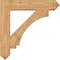 Ekena Millwork Imperial Arts and Crafts Smooth Bracket w/ Offset Brace, Western Red Cedar, 7 1/2"W x 34"D x 34"H BKT0806X34X34IMP03SWR - alternate 3